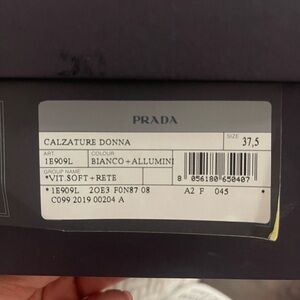 Prada white/grey fashion tennis